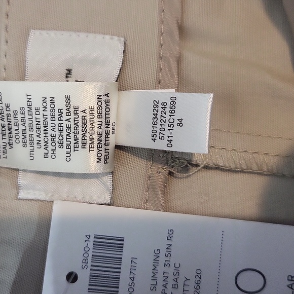 CHICO'S Tan So Slimming Katherine Regular Straight Pant in Putty - Picture 10 of 14